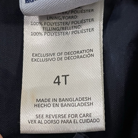 Little‎ Lad Toddler Quilted Chore Jacket Corduroy Collar Navy Brown Size 4T - Picture 8 of 8